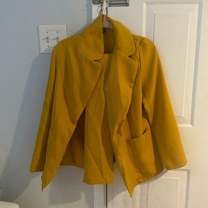 Yellow set pants and blazer